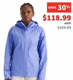 Sports Experts THE NORTH FACE VENTURE 2 Women's hooded waterproof jacket offer