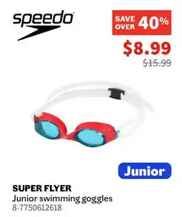 Sports Experts SPEEDO SUPER FLYER Junior swimming goggles offer
