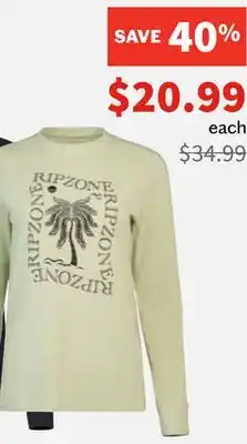 Sports Experts RIPZONE WAPTA Women's long-sleeved shirt offer
