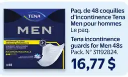 Walmart Tena incontinence guards for Men 48s offer