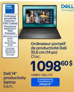 Walmart Dell 14 productivity laptop offer