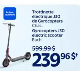 Walmart Gyrocopters J30 electric scooter offer