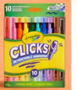 Walmart Crayola Clicks retractable markers or mechanical coloured pencils offer