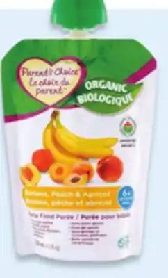 Walmart Parent's Choice organic baby food purée offer