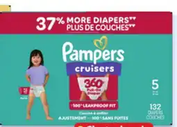 Walmart Pampers value pack Cruisers 360° diapers offer