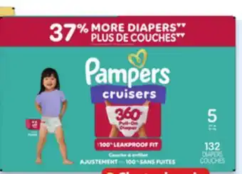 Walmart Pampers value pack Cruisers 360° diapers offer