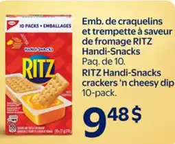Walmart RITZ Handi-Snacks crackers 'n cheesy dip offer