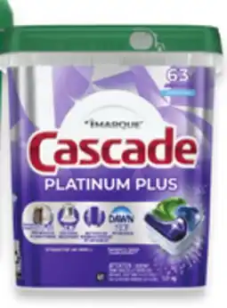 Walmart Cascade Platinum Dishwasher pods 63/83/110 pods offer