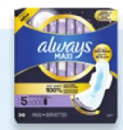 Walmart Always pads or liners Pack offer
