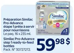 Walmart Similac Pro-Advance step 1ready-to-feed bottles offer