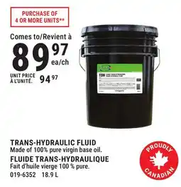 BMR TRANS-HYDRAULIC FLUID offer