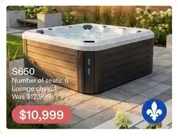Club Piscine S650 Solstice Hot Tub offer