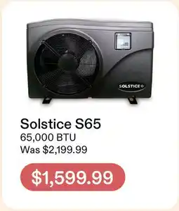 Club Piscine Solstice S65 Heat Pump offer