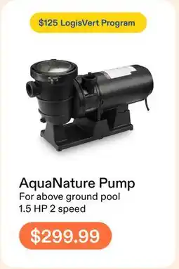 Club Piscine AquaNature Pump offer
