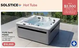 Club Piscine Pure Solstice Hot Tub offer