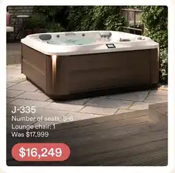 Club Piscine Jacuzzi J-335 offer