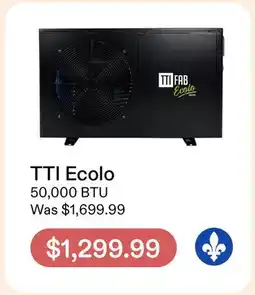 Club Piscine TTI Ecolo Heat Pump offer