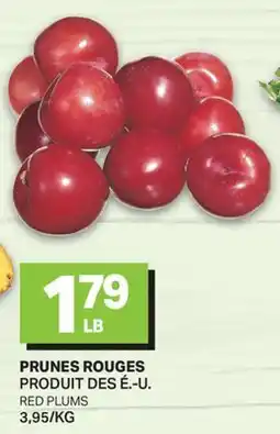 L'Intermarché PRUNES ROUGES | RED PLUMS offer