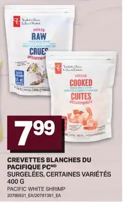 L'Intermarché CREVETTES BLANCHES DU PACIFIQUE | PACIFIC WHITE SHRIMP offer