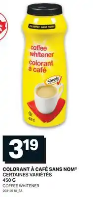 L'Intermarché COLORANT À CAFÉ SANS NOM | COFFEE WHITENER offer