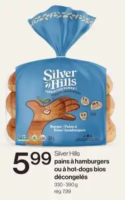 Avril Silver Hills pains à hamburgers ou à hot-dogs bios décongelés offer