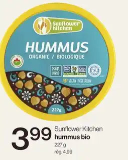 Avril Sunflower Kitchen hummus bio offer