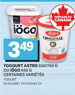 L'Intermarché YOGOURT, 650/750 G OU 650 G | YOGURT offer