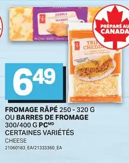 L'Intermarché FROMAGE RÂPÉ, 250 - 320 G OU BARRES DE FROMAGE, 300/400 G | CHEESE offer