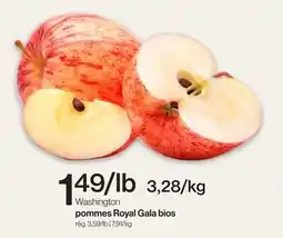 Avril Washington pommes Royal Gala bios offer