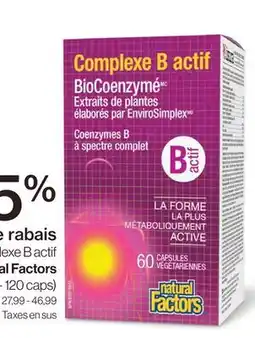 Avril sur le complexe B actif offer