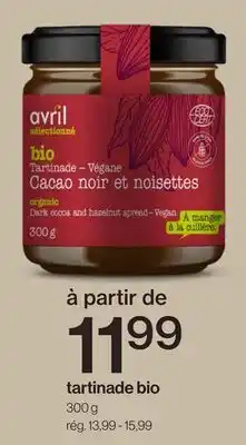 Avril Avril Tartinade Bio offer