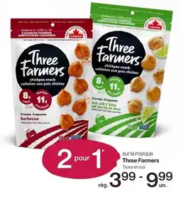 Avril sur la marque Three Farmers offer