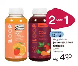 Avril Loop Mission jus pressés àfroid réfrigérés offer