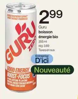 Avril boisson énergie bio offer