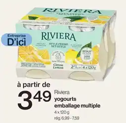 Avril Riviera yogourts emballage multiple offer