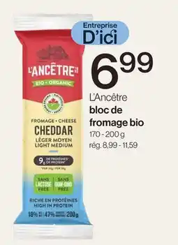 Avril bloc de fromage bio offer