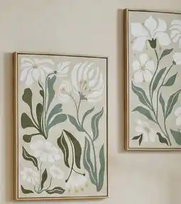 Canac Set of 2 Canvas Reproductions Bohemian Flowers 15 3/4 in x 19 5/8 in offer