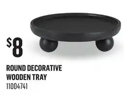 Canac Round Decorative Wooden Tray offer