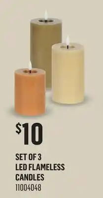 Canac Set of 3 LED Flameless Candles offer