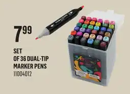 Canac Set of 36 dual‑tip marker pens offer
