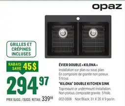 BMR ÉVIER DOUBLE  KILONA  offer