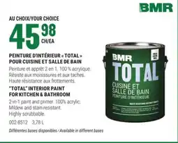 BMR PEINTURE D'INTÉRIEUR TOTAL POUR CUISINE ET SALLE DE BAIN offer