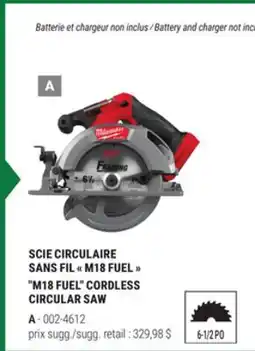 BMR SCIE CIRCULAIRE SANS FIL M18 FUEL offer