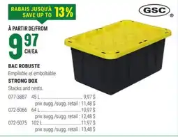 BMR BAC ROBUSTE offer