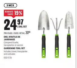 BMR ENS. D'OUTILS DE JARDINAGE offer