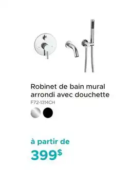 Bath Depot Robinet de bain mural arrondi avec douchette KEBO offer