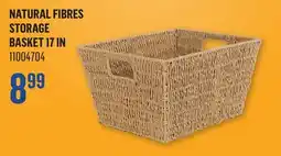 Canac Natural Fibres Storage Basket 17in offer