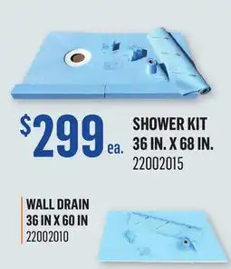Canac Shower Kit for Wall Drain 36 in. x 60 in offer