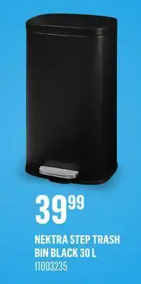 Canac NEKTRA Step Trash Bin Black offer