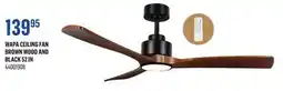 Canac WAPA CEILING FAN BROWN WOOD AND BLACK 52 IN offer